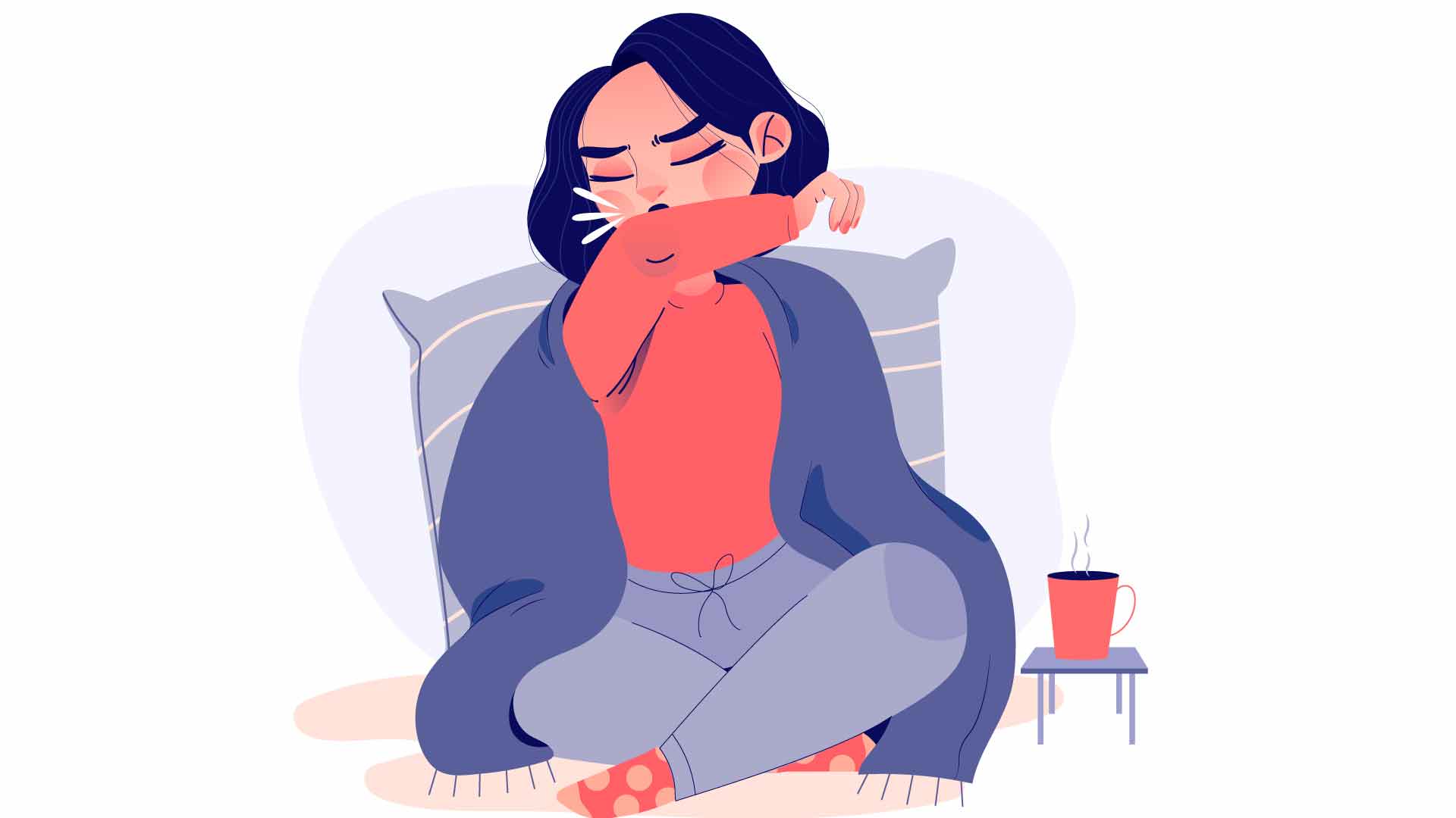 Nguyên nhân gây ra tình trạng hen suyễn về đêm. Đồ hoạ: Thiện Nhân