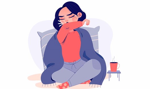 Nguyên nhân gây ra tình trạng hen suyễn về đêm. Đồ hoạ: Thiện Nhân