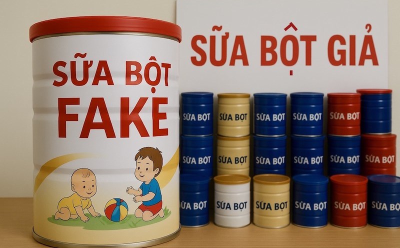 Hundreds of fake milk brands have been exposed recently, causing confusion among people. Photo: AI