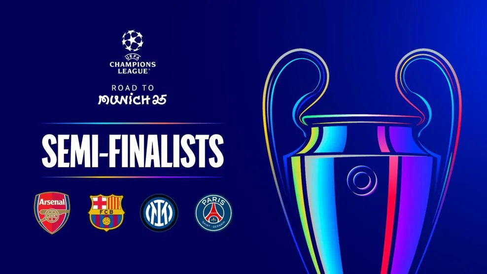 Cuatro equipos entran en el partido decisivo para disputar la final de la Champions League. Imagen de UCL