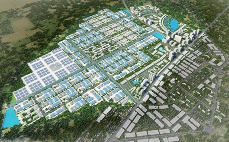 Perspective of an industrial park project under investment in Ba Ria - Vung Tau. Photo: Industrial Park Management Board