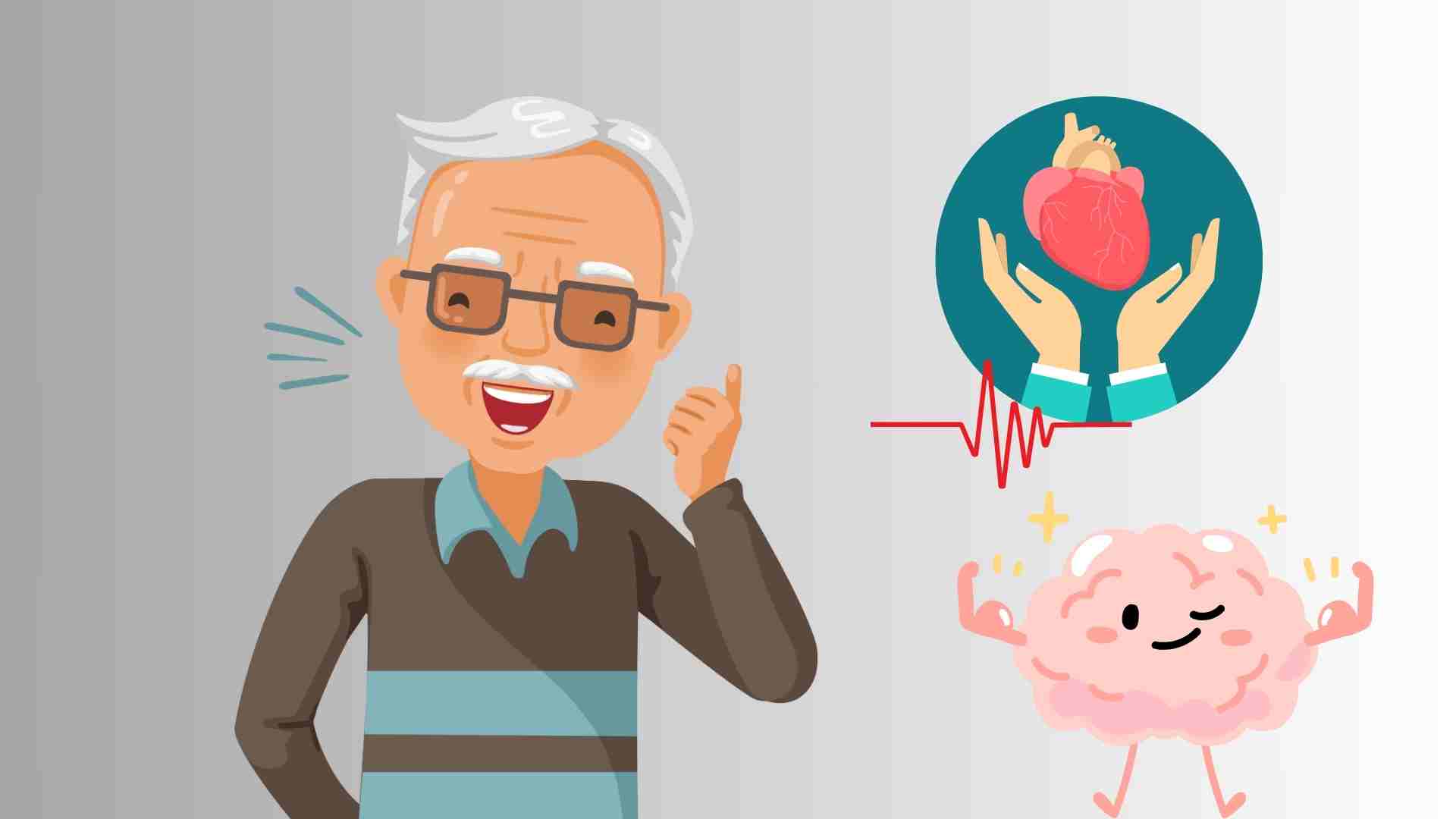 The elderly can apply some ways to make the brain and cardiovascular system stronger. Graphics: Ha May