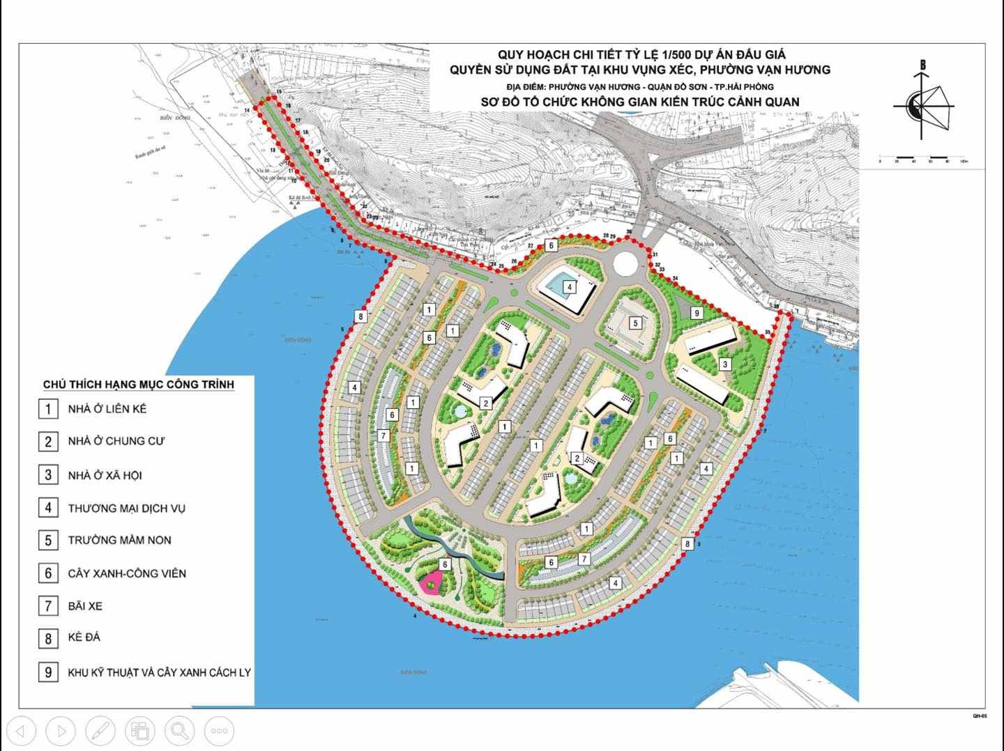 El plan de gastos de la ley de uso de precios en las areas de Vung Xec, Do Son, Hai Phong. Imagen: Presidente de la Republica de China