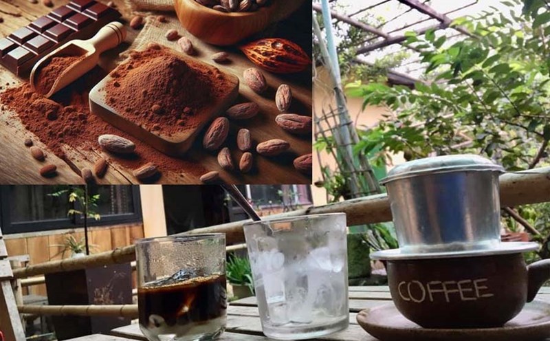 Combining sugar-free cocoa powdered coffee brings many health benefits, helps control blood sugar and improves spirit and metabolism. Photo: Huong Giang