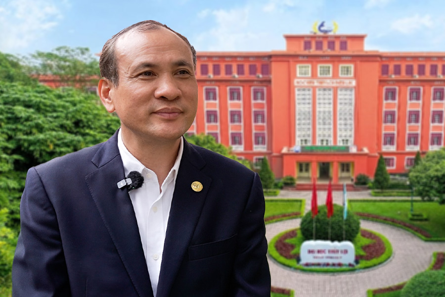 Prof. Dr. Nguyen Trung Viet holds the position of Principal of the University of Irrigation. Photo: Tuan Anh