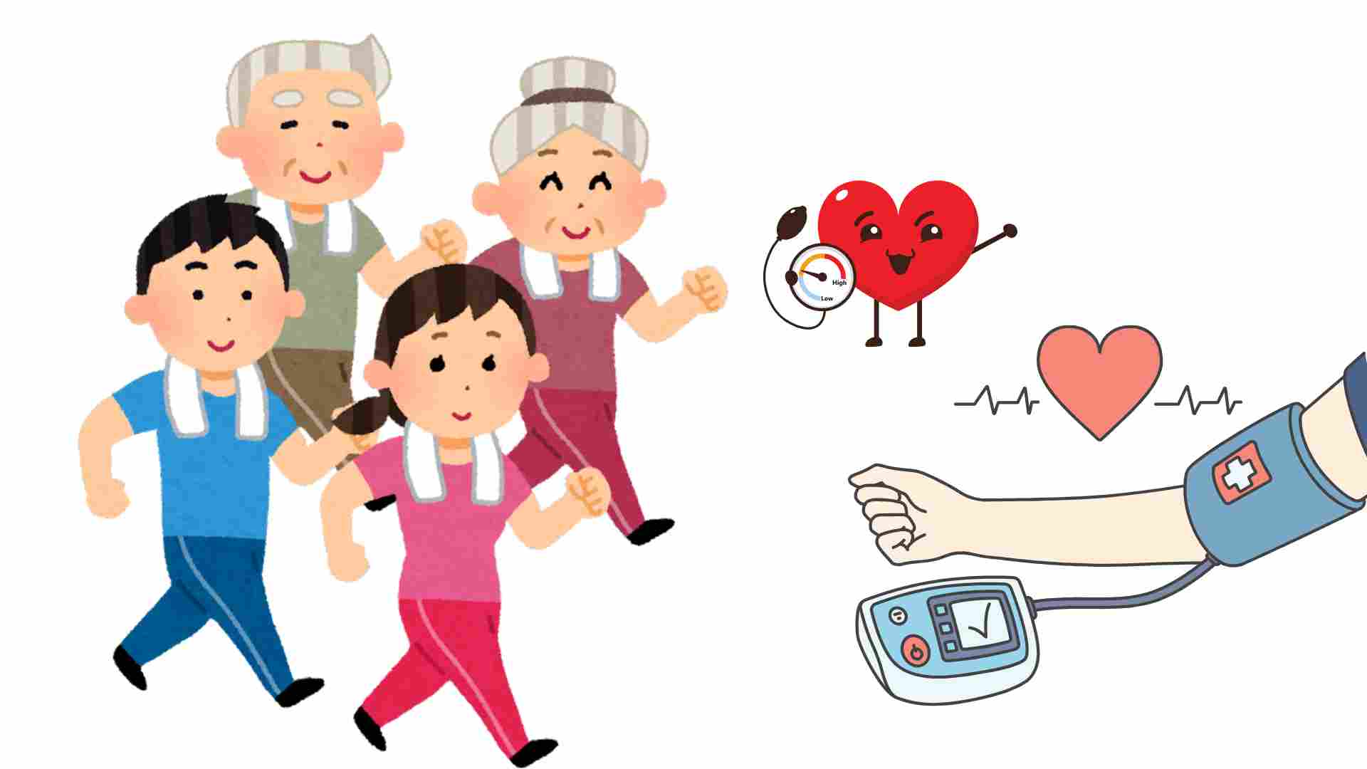 La actividad fisica ayuda a mejorar la presion arterial alta. El dibujo: Baja la nube