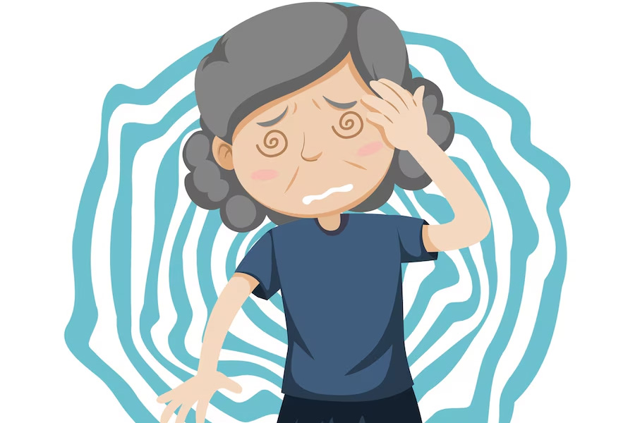 La causa de la migraña durante la menopausia. El dibujo de la Virgen