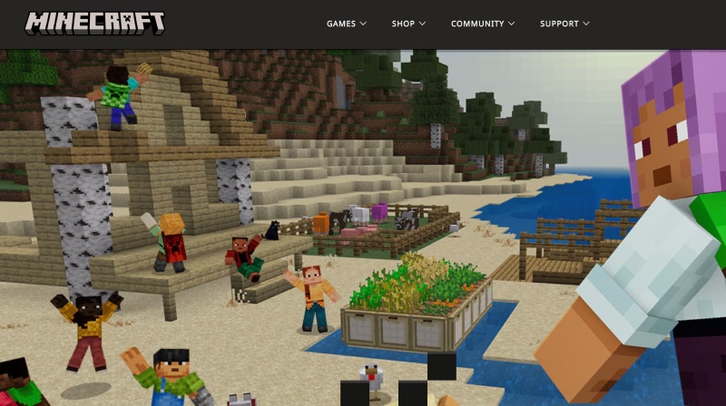 The famous game title Minecraft has a large number of players. Photo: Quang Minh