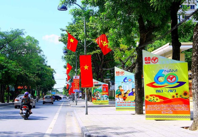 TP Vinh chính thức có tên 6 phường mới. Ảnh: Quang An
