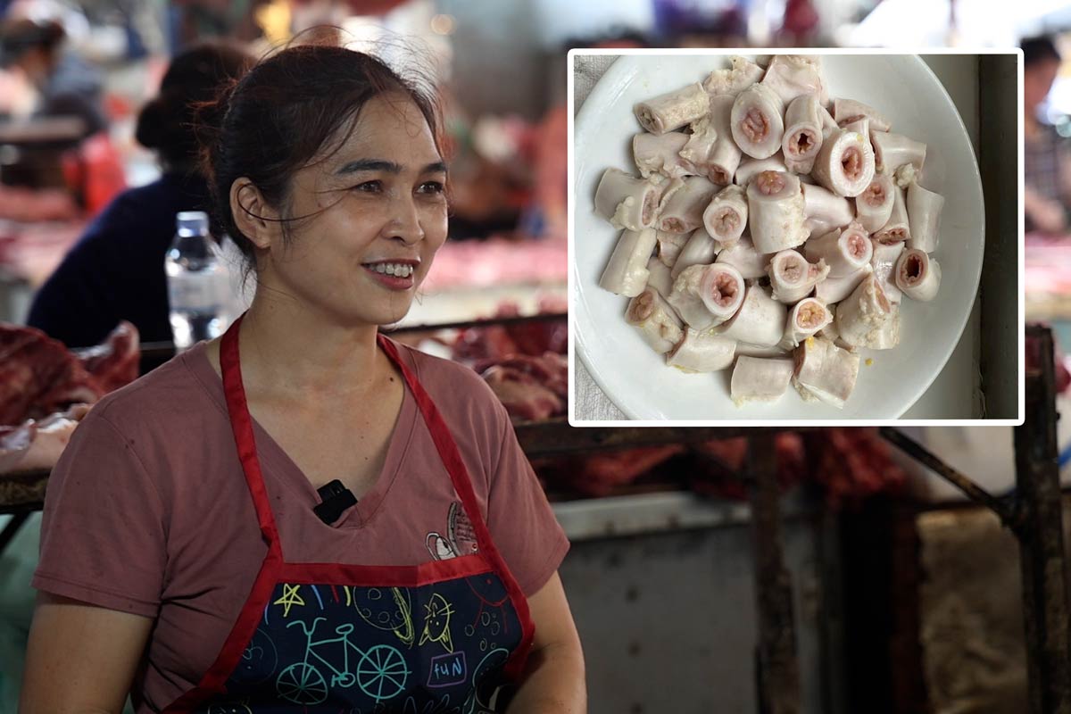 Dos decadas vendiendo carne de cerdo, la chica revela la verdad sobre el corazon del cigarrillo