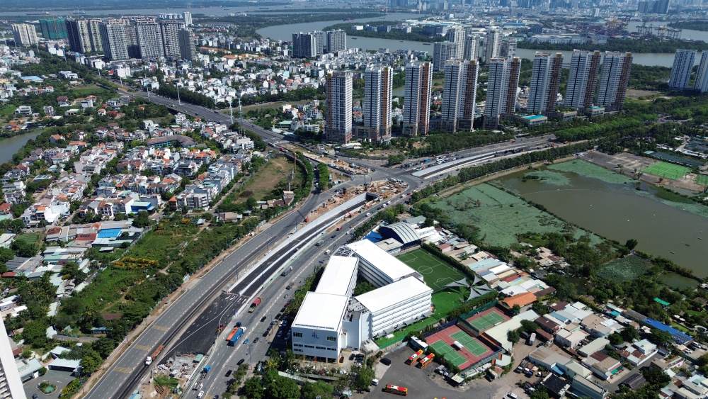 El tunel HC1-01 en el cruce de An Phu (TP Thu Duc, TPHCM). Foto: Su hermano