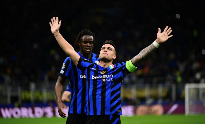 Du co nhung luc rat kho khan nhung Inter Milan da danh bai Barcelona de tien vao chung ket Champions League. Anh: AFP