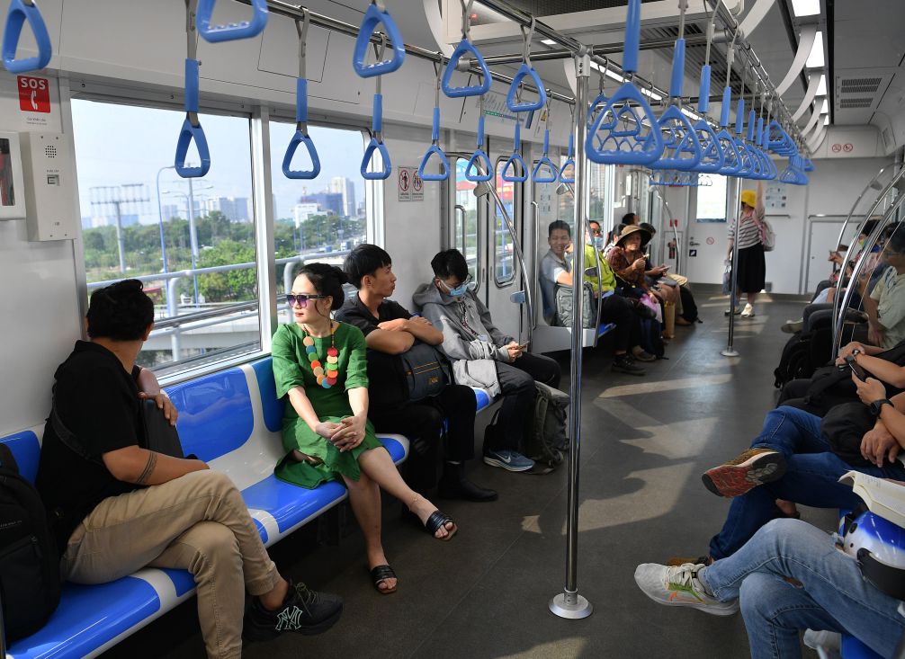 Thoai mai va sach se la cam nhan cua nhieu khach di tau Metro.