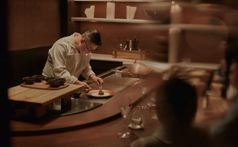 The steak at Hibana by Koki restaurant was honored. Photo: Thanh Son