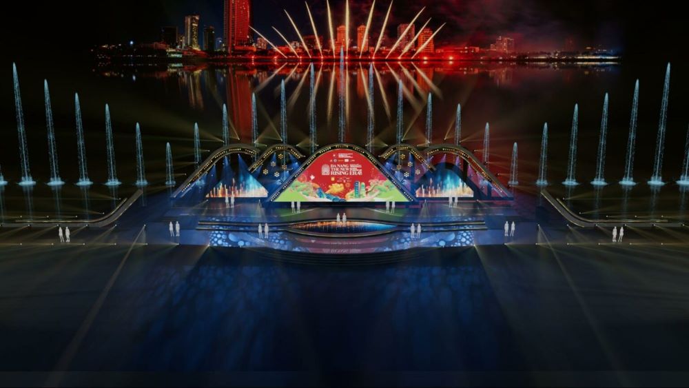 The large-scale and high-tech DIFF 2025 stage was revealed. Photo: Organizing Committee