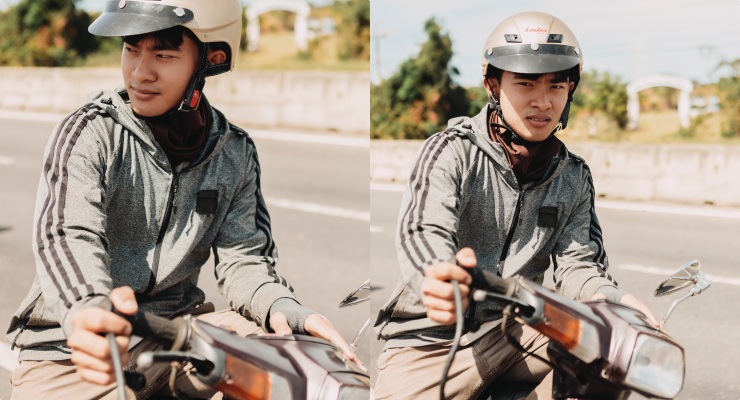 Le Tuan Khang stars in Ly Hai's film "Flip Side 8". Photo: Film crew.