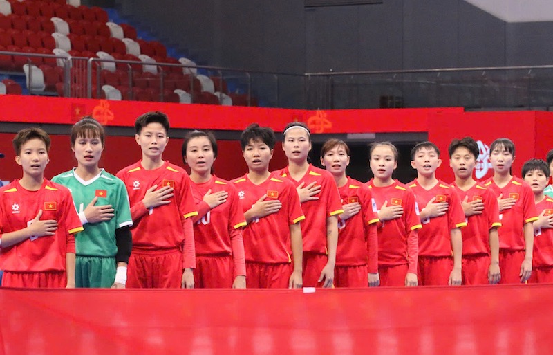 The Vietnam futsal team leads the rankings. Photo: VFF