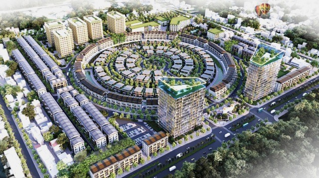 Phoi canh khu do thi moi khom 5 (khom 5, phuong 1) voi quy mo len den gan 23 ha, tong von dau tu hon 1.000 ti dong. Anh: T&T Group cung cap