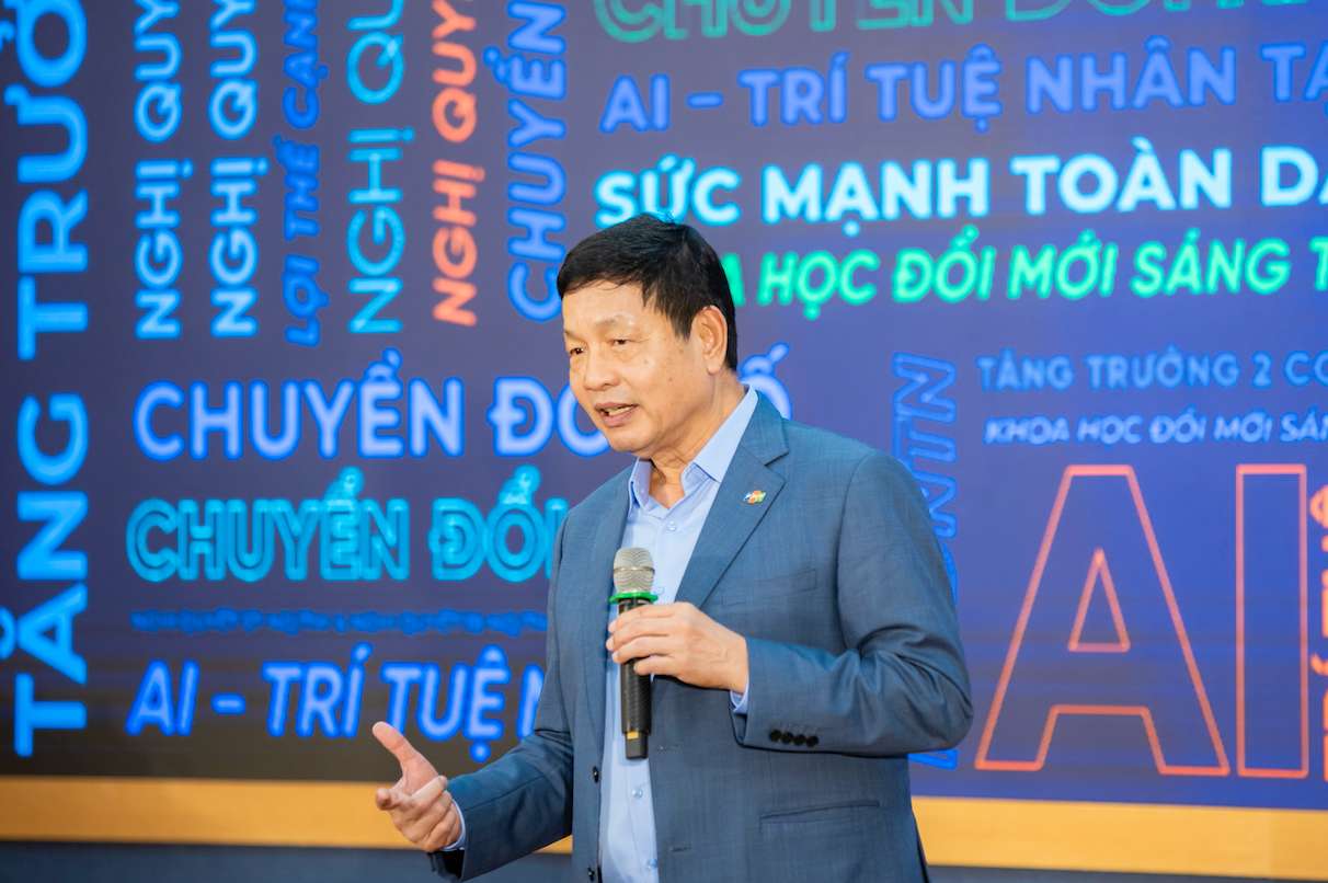 Ông Trương Gia Bình – Chủ tịch HĐQT Tập đoàn FPT khẳng định Nhân lực là nòng cốt cho sự phát triển quốc gia trong kỷ nguyên vươn mình. Ảnh: Tuyết Lan 