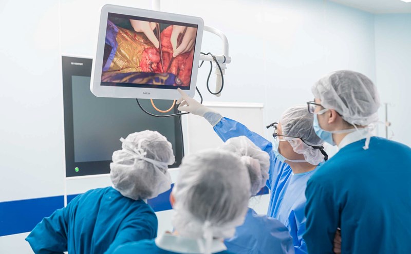 Doctors performed a liver transplant for an 8-month-old patient. Photo: BVCC