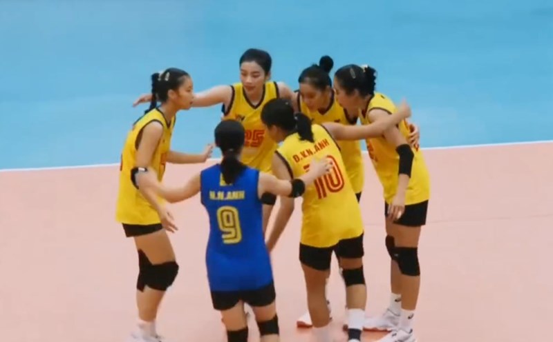 VTV Binh Dien Long An Youth won by a large margin against Tre Vinh Long. Photo cut from video