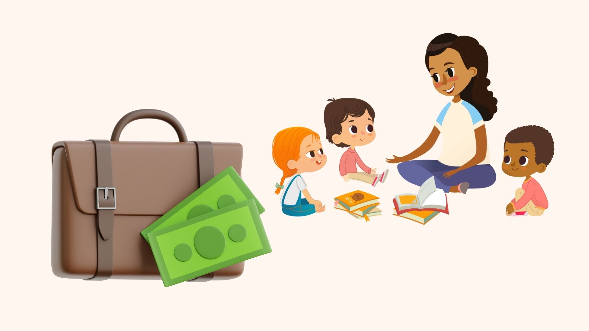 La tabla completa de salarios de los maestros de preescolar de grado I en 2025. Diseño por el artista britanico