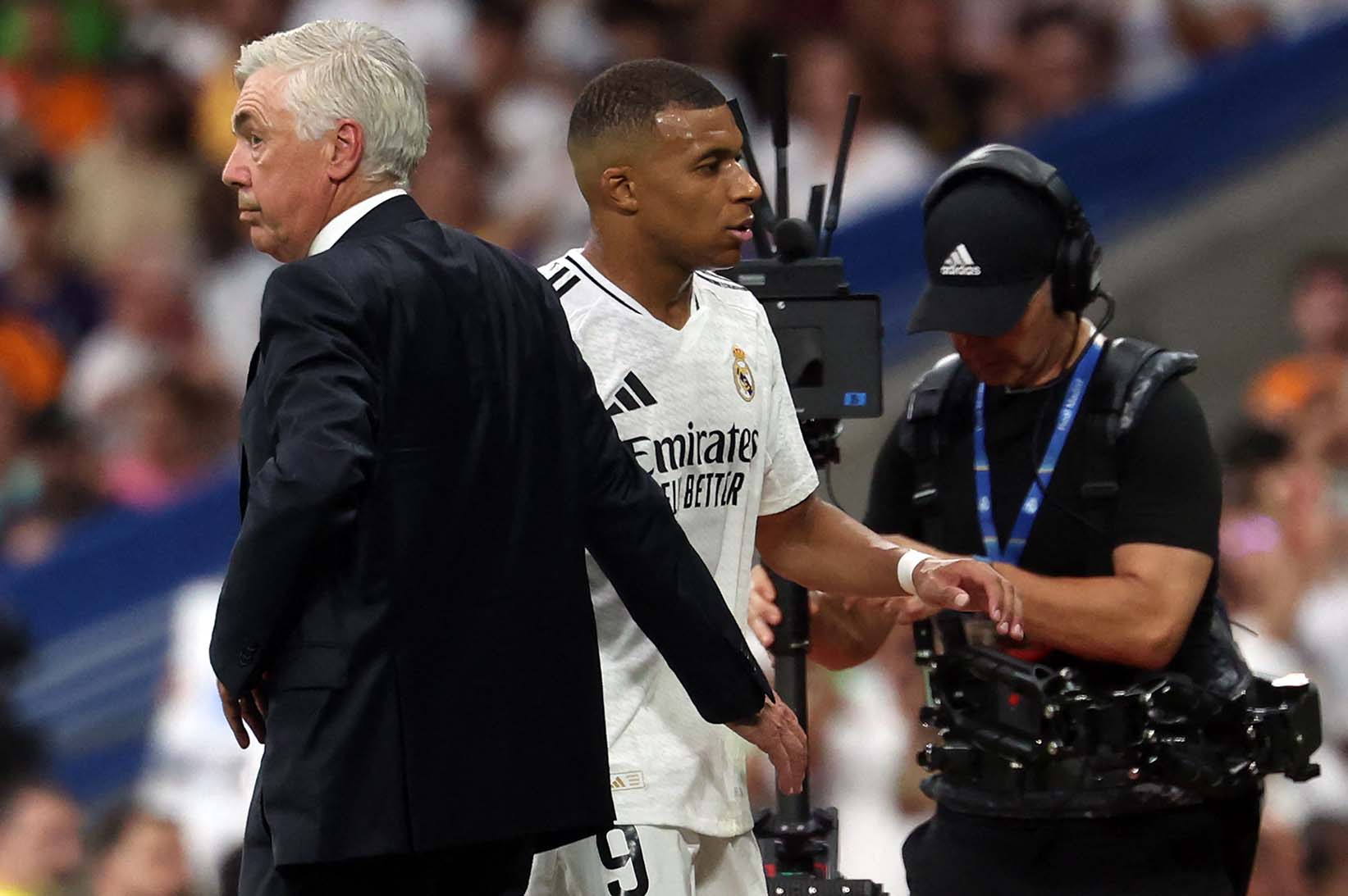 Ancelotti gap nhieu van de voi Real Madrid trong mua giai 2024-2025. Anh: AFP