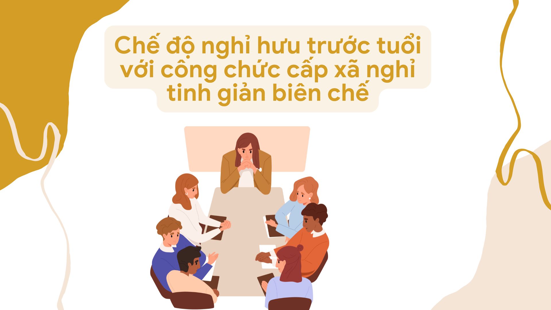 Retiro anticipado con un descanso de funcionarios de nivel comunal y un salario reducido