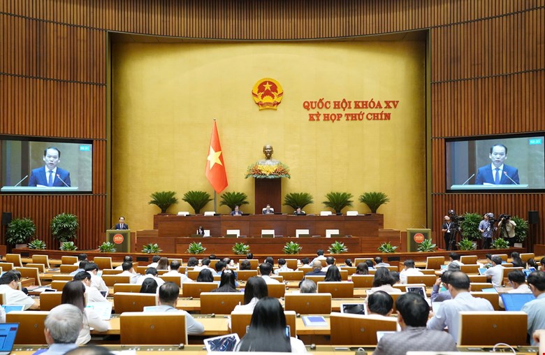 Ky hop thu 9, Quoc hoi khoa XV. Anh: Quochoi.vn