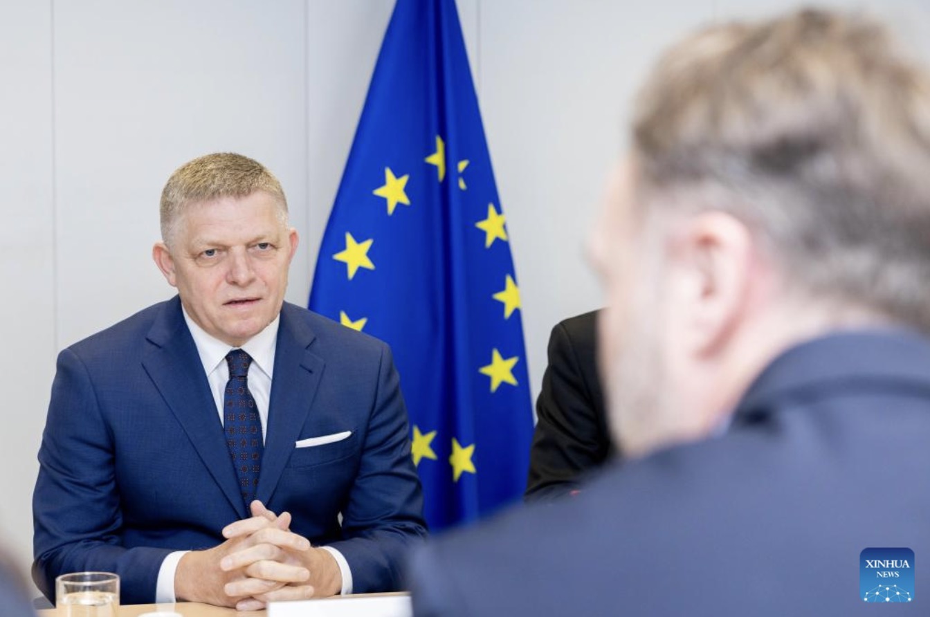 Slovakian Prime Minister Robert Fico opposes the EU's plan to eliminate Russian gas. Photo: Xinhua