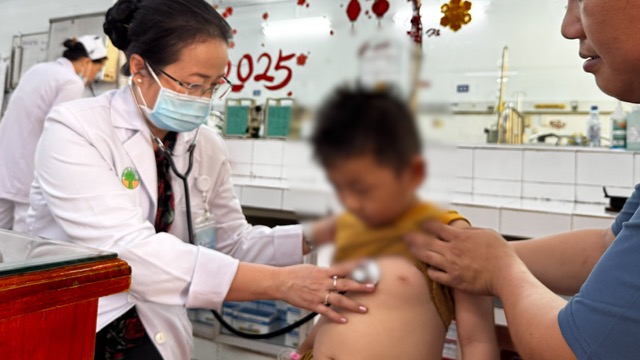 The child with sharp sharp sharp bones was given timely emergency care. Photo: BVCC