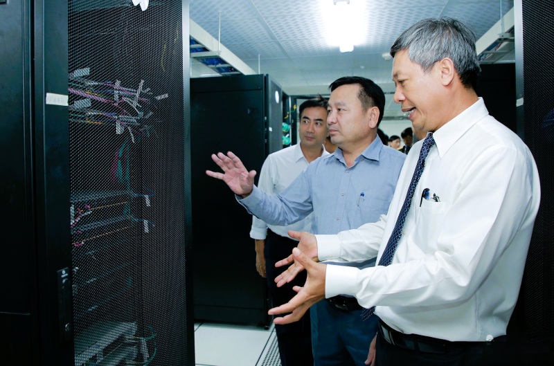 Quang Nam has invested in a Data tich hop Center with an investment cost of nearly 250 billion VND to serve the goal of digital transformation, ensuring synchronization after the merger with Da Nang. Photo: Truong An