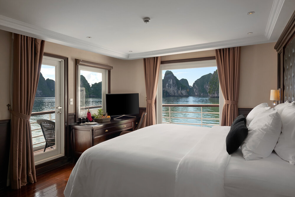 Cabin view vinh voi tien nghi 5 sao chuan quoc te. Anh: Paradise Vietnam