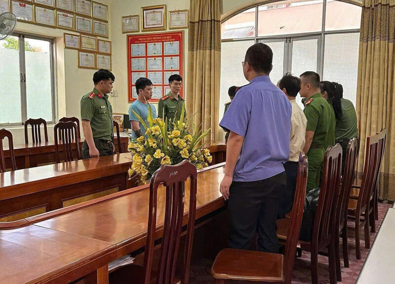 Lê Việt Hùng bị bắt ngày 7.5.2025. Ảnh: Công an Lạng Sơn.