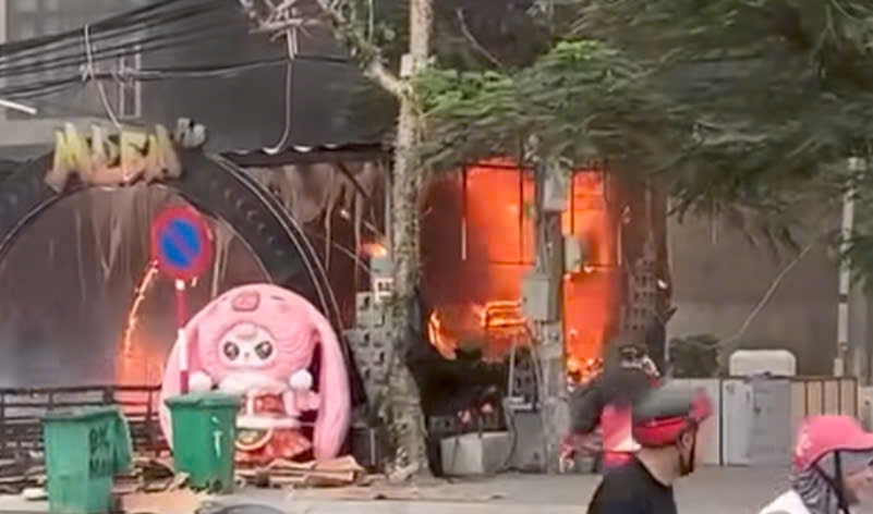 The fire broke out in Cat Ba, Hai Phong. Photo: People's court