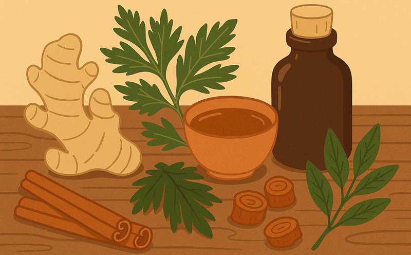 Bone and joint pain can be improved with herbal remedies. Graphic photo: Hoang Loc