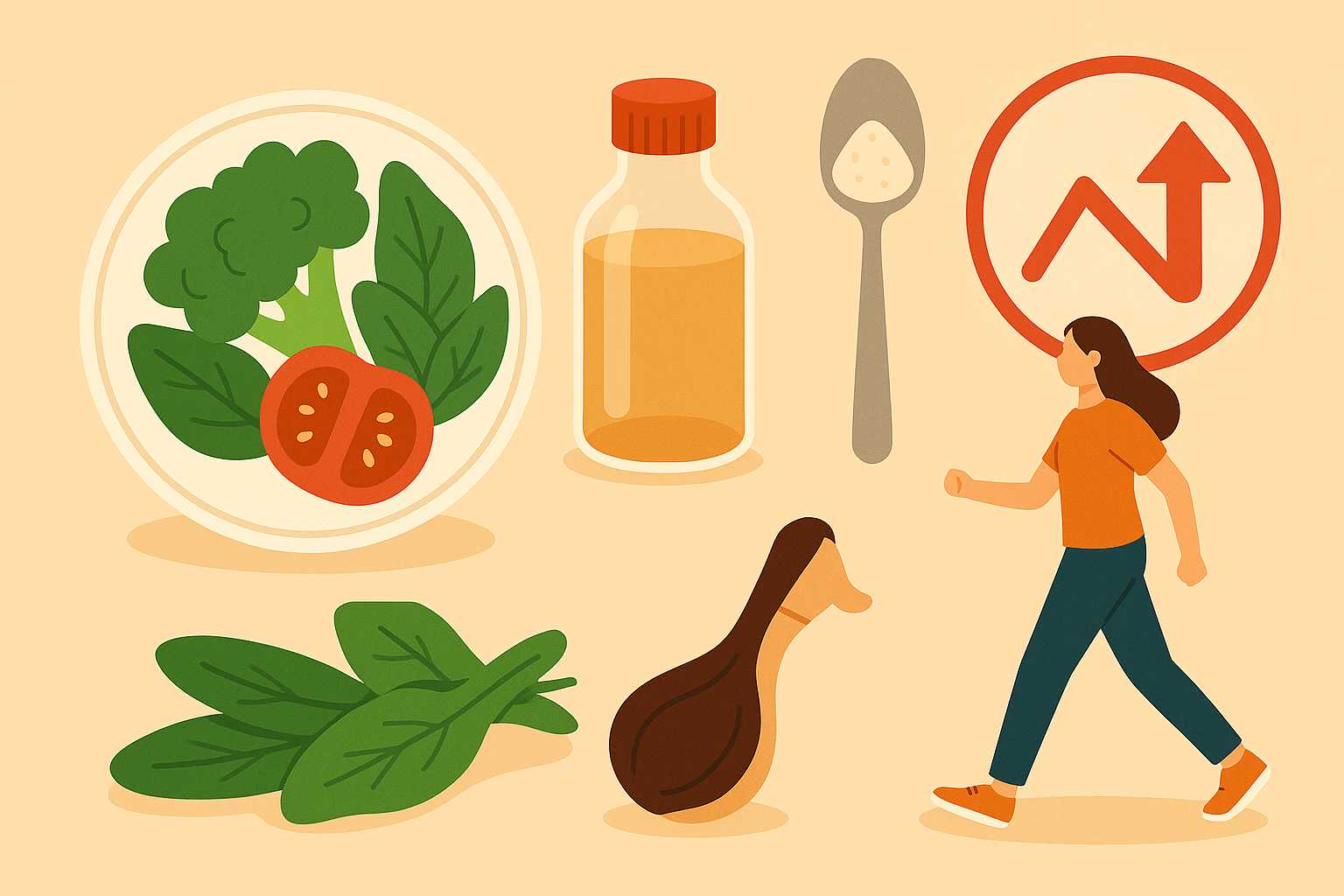 Just by adjusting some simple habits, you can prevent blood sugar spikes. Graphic photo: Hoang Loc