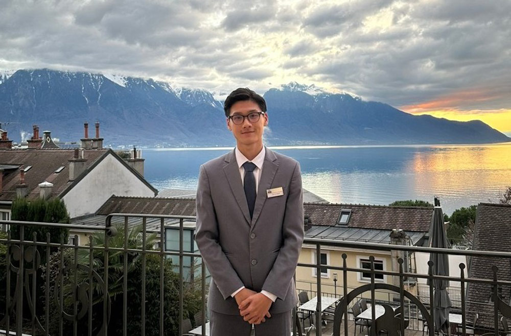 Sinh vien Nguyen Thanh Quy - Nganh Quan tri khach san, Chuong trinh Hoa Sen Elite thuc tap tai Thuy Si.
