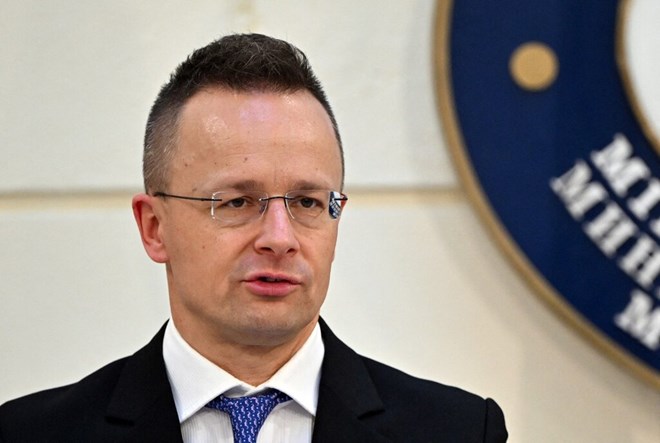 Bo truong Ngoai giao Hungary Peter Szijjarto. Anh: AFP
