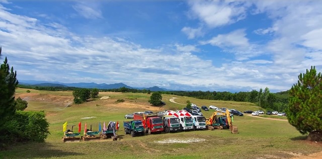 Image of the Thien An golf course project when it started construction in 2020. Photo: Le Kong