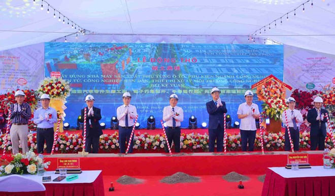 Khởi công nhà máy phụ tùng ôtô, cơ hội việc làm cho hàng nghìn lao động