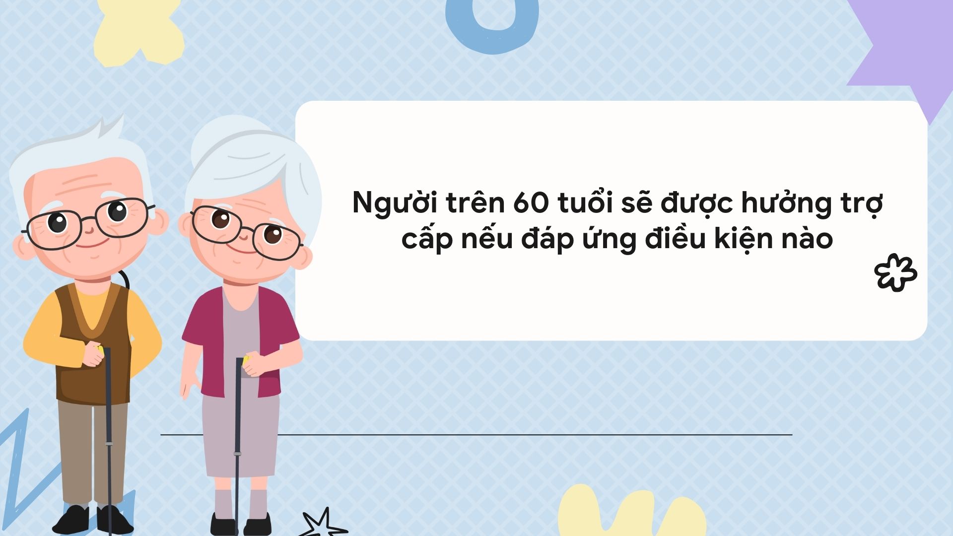 Las personas mayores de 60 años recibiran una ayuda si cumplen las siguientes condiciones: