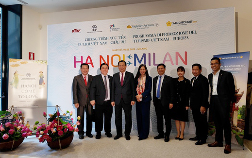 Chuong trinh “Nam Du lich quoc gia - Hue 2025” dien ra tai Milan, Italy. Anh: Bo VHTTDL
