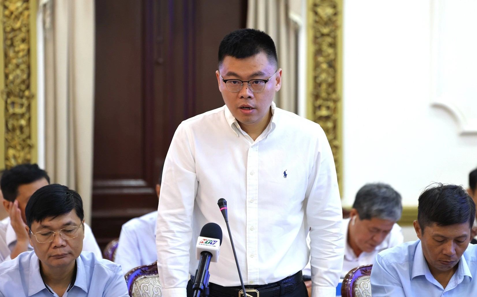 TS Trương Minh Huy Vũ - Viện trưởng Viện Nghiên cứu phát triển TPHCM.  Ảnh: Trung tâm báo chí TPHCM