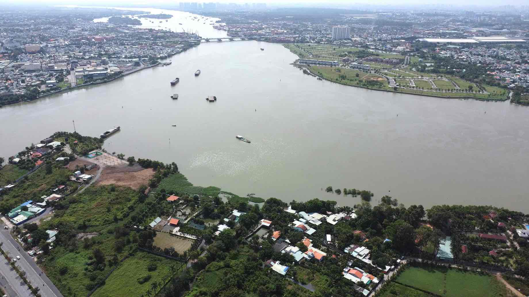 The project is located adjacent to the Dong Nai River opposite Cu Lao Pho, Hiep Hoa Commune, Bien Hoa City. Documentary photo: HAC