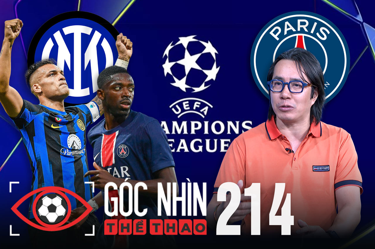 La final de la Champions League entre el PSG y el Inter de Milan.