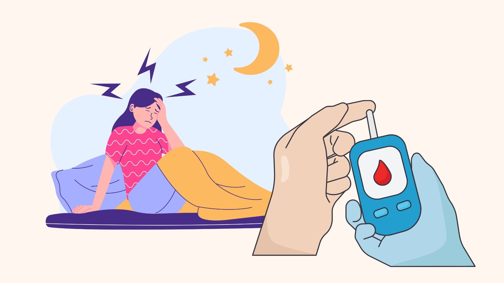 The reason for the increase in blood sugar is not because of eating too much. Graphics: Linh Dan