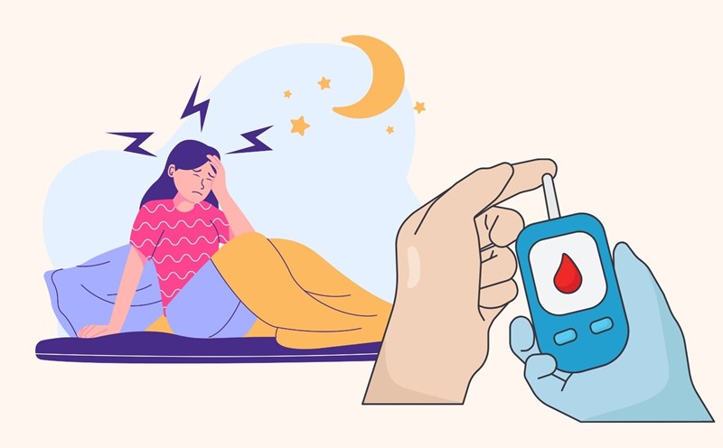 The reason for the increase in blood sugar is not because of eating too much. Graphics: Linh Dan