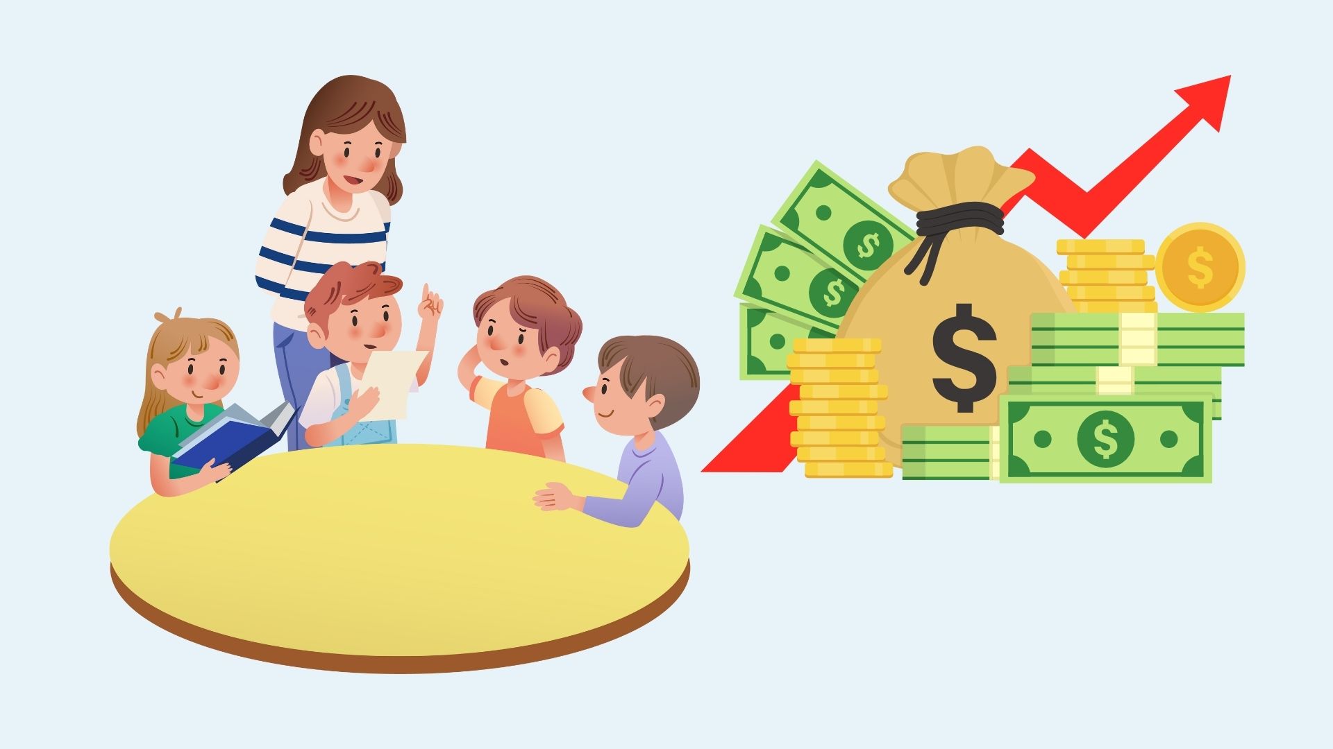 Detalles de la tabla de salarios de maestros de preescolar de grado II en 2025. Diseño por el artista britanico