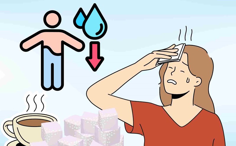 Foods that cause dehydration risk during hot season